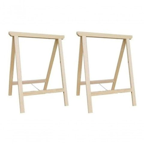 Cavalete Para Apoio Balcão Suporte De Mesa Madeira Pinus