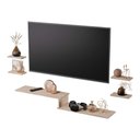 Ver imagem 1 de Rack Tv Suspenso para Quarto Sala Carvalho 115cm