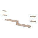 Ver imagem 3 de Rack Tv Suspenso para Quarto Sala Carvalho 115cm