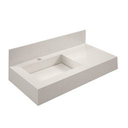 Bancada em Porcelanato para Banheiro 80cm Pró com Cuba Esculpida  - 2