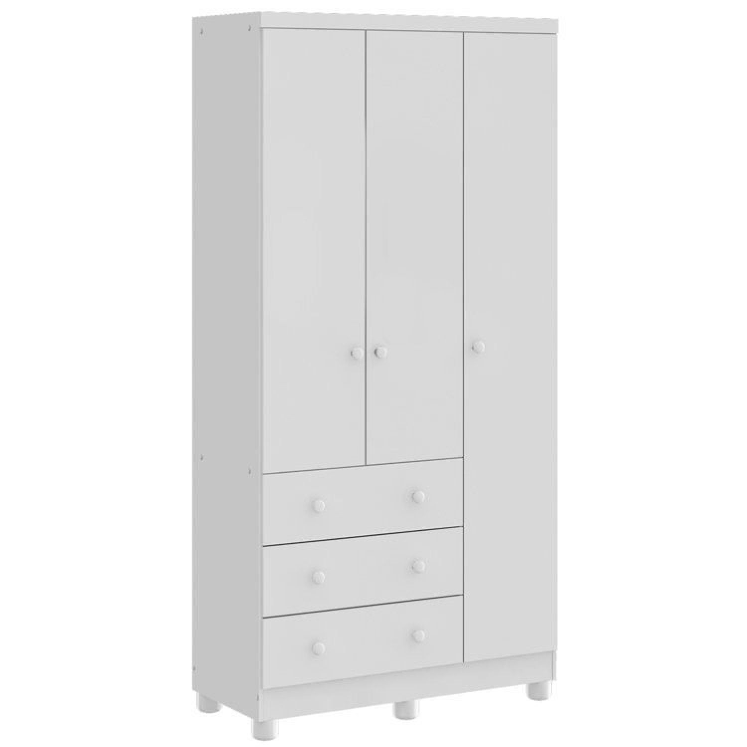 Quarto de Bebê Completo com Berço Guarda Roupa 3 Portas e Cômoda 100% MDF Mimo  - 7