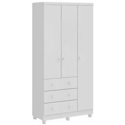 Quarto de Bebê Completo com Berço Guarda Roupa 3 Portas e Cômoda 100% MDF Mimo  - 7