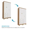 Quarto de Bebê Completo com Berço Guarda Roupa 3 Portas e Cômoda 100% MDF Mimo  - 4