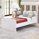 Ver imagem 1 de Mini Cama Infantil com Proteção Lateral Arco-Íris Branco