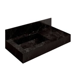 Bancada em Porcelanato para Banheiro 80cm Pró com Cuba Esculpida  - 2