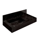 Ver imagem 2 de Bancada em Porcelanato para Banheiro 80cm Pró com Cuba Esculpida Preto/Black