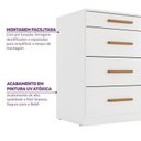 Ver mais imagens de Conjunto de Bebê com Berço Evolutivo, Guarda Roupa e Cômoda Casulo Casatema MadeiraOriginals Branco