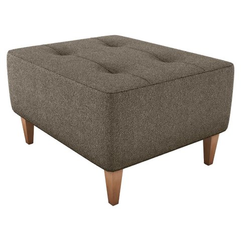 Puff para Sala 62 Cm Piva Tecido Boucle Milani Store Marrom