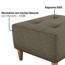 Ver imagem 5 de Puff para Sala 62 Cm Piva Tecido Boucle Milani Store Marrom