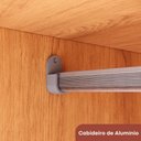 Ver imagem 2 de Guarda Roupa Casal Advantage 6 Portas de Bater 4 Gavetas MDP Freijó Batrol Móveis