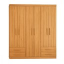 Ver imagem 1 de Guarda Roupa Casal Advantage 6 Portas de Bater 4 Gavetas MDP Freijó Batrol Móveis