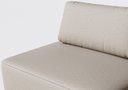 Ver imagem 5 de Sofá Dream Box Moderno Chaise 100cm Bege com Courino Terracota - Rede Móveis