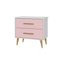 Ver imagem 2 de Mesa de Cabeceira Infantil Arco-Íris Espresso Móveis Rosa/Branco