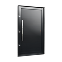 Ver imagem 1 de Porta Pivotante Alumínio Lambril c/Puxador Esq. Elite Preto 216x100 Brimak