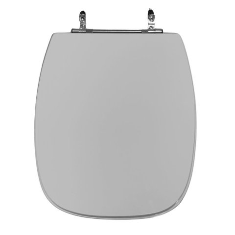 Assento Sanitário Poliéster para Louça Stylus (celite) Aço (reb. Oculto) Cinza Prata