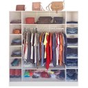 Ver imagem 3 de Colméia Cabideiro + Estante Prateleiras + Colméia + Balcão Magia Móveis Kit 4 Peças