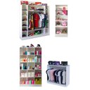 Ver imagem 1 de Colméia Cabideiro + Estante Prateleiras + Colméia + Balcão Magia Móveis Kit 4 Peças