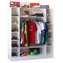 Ver imagem 7 de Colméia Cabideiro + Estante Prateleiras + Colméia + Balcão Magia Móveis Kit 4 Peças