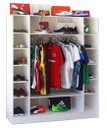 Ver imagem 7 de Colméia Cabideiro + Estante Prateleiras + Colméia + Balcão Magia Móveis Kit 4 Peças