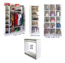 Ver imagem 2 de Colméia Cabideiro + Estante Prateleiras + Colméia + Balcão Magia Móveis Kit 4 Peças