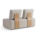 Ver imagem 6 de Sofá Modular 2 Lugares Block 148 cm Pes Madeira Boucle Tce 1018 Moll