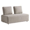 Ver imagem 1 de Sofá Modular 2 Lugares Block 148 cm Pes Madeira Boucle Tce 1018 Moll