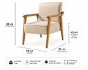 Ver imagem 4 de Kit 2 Poltronas Luiza Conforto Premium:Off White