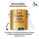 Ver imagem 4 de Kit 10 Pisos Tátil Direcional Vermelho Pvc 25x25cm / Fita Crepe / Pincel / Cola Kisafix 750g