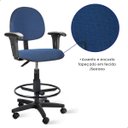 Ver imagem 7 de Cadeira Executiva Caixa Alta com Braço - Azul