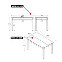 Ver imagem 4 de Mesa de Jantar Ditália Ja-225 Cor:branco