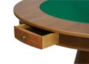 Ver imagem 2 de Mesa de Jogos Multifuncional Mjo em Lâmina Natural de Jequitibá — Base Cone e 4 Gavetas