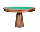Ver imagem 1 de Mesa de Jogos Multifuncional Mjo em Lâmina Natural de Jequitibá — Base Cone e 4 Gavetas