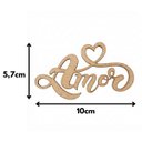 Ver imagem 2 de Kit 10 Peças MDF Aplique Amor
