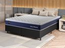 Ver imagem 1 de Conjunto Cama Box Super King c/ Molas Ensacadas Lagras Preto 193x203x66