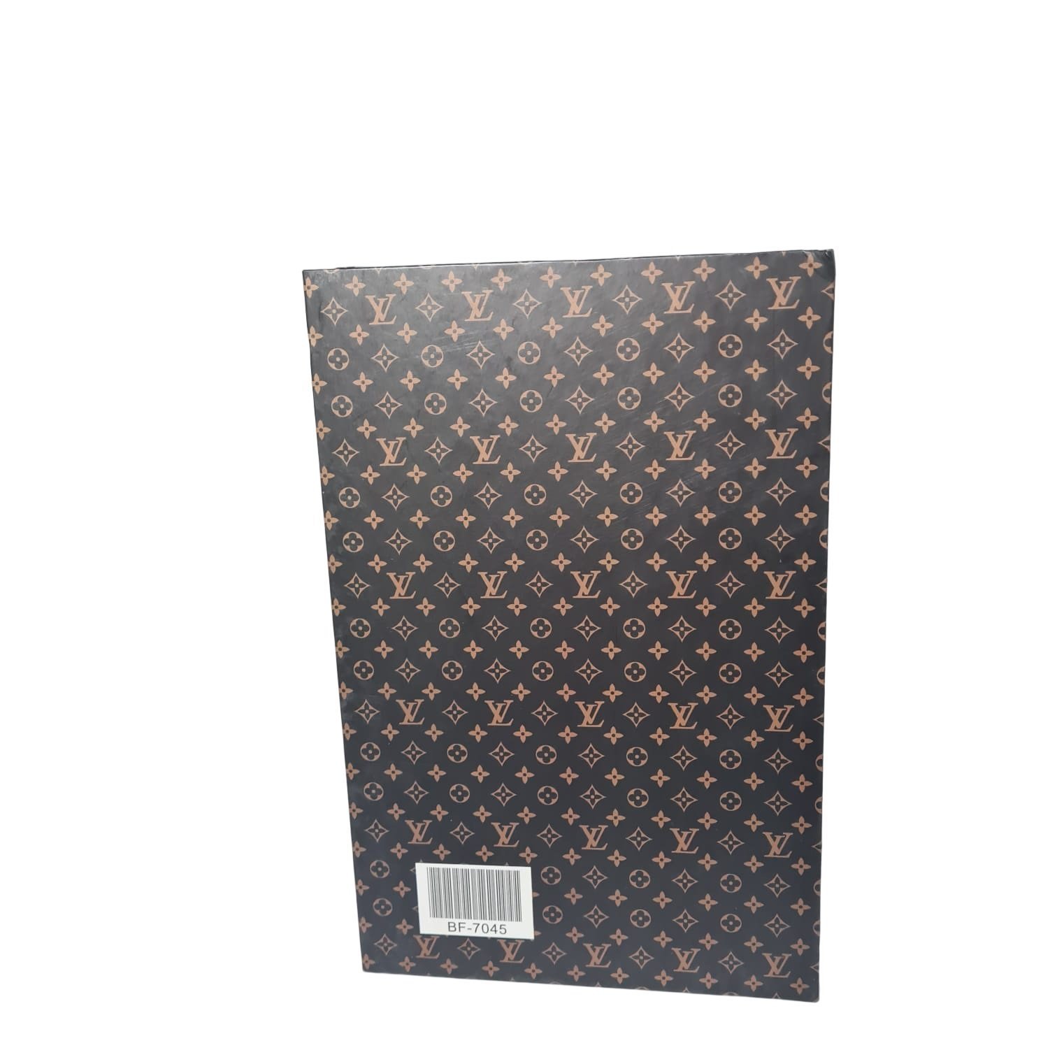 Livro Decorativo De Papel Sem, Abertura Louis Vuitton Marrom - 3