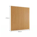 Ver imagem 3 de Painel para TV até 85 Polegadas de MDF 270cm x 260cm Castanho