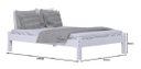 Ver imagem 2 de Cama De Casal Turca De Madeira Maciça Reforçada Branco Nemargi