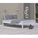 Ver imagem 1 de Cama De Casal Turca De Madeira Maciça Reforçada Branco Nemargi