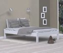 Ver imagem 1 de Cama De Casal Turca De Madeira Maciça Reforçada Branco Nemargi