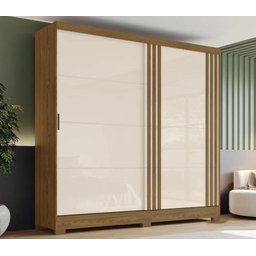 Roupeiro 2 Portas de Correr B352 2,00m de Largura Briz - 1