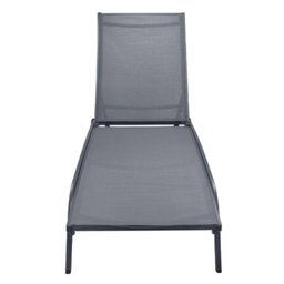 Espreguiçadeira Chaise Outdoor Externa Tamandaré Rivatti em Aluminio Tela Mesh Grafite C/ Rodinhas - 2