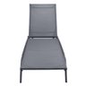 Espreguiçadeira Chaise Outdoor Externa Tamandaré Rivatti em Aluminio Tela Mesh Grafite C/ Rodinhas - 2