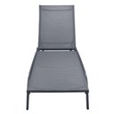 Ver imagem 2 de Espreguiçadeira Chaise Outdoor Externa Tamandaré Rivatti em Aluminio Tela Mesh Grafite C/ Rodinhas