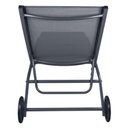Ver imagem 4 de Espreguiçadeira Chaise Outdoor Externa Tamandaré Rivatti em Aluminio Tela Mesh Grafite C/ Rodinhas