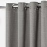 Cortina Rústica Lisa 2,80m X 1,60m Decoração Sala Quarto Janela Clássica Corta Luz Cinza - 2