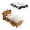 Ver imagem 4 de Cama Isa Solteiro com Gavetas Laterais e Colchão D33 para Quarto Casa e Apartamento