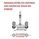 Ver imagem 4 de Misturador Gourmet Tubo Flexível Cromado Chuveirinho Dois Tipos de Jato Parede Cozinha