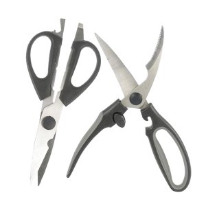 Tesouras de Cozinha Culinária Abridor Corta Desossa Aço Inox