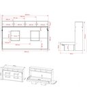 Ver imagem 3 de Cama Articulada Solteiro para Colchão 88 x 188 cm Multimóveis CR35066 Amêndoa