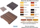 Ver imagem 2 de Deck de Madeira Modular 25x25 Cm Réguas 4 Cm com Pintura Neonx Osmocolor Black